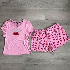 Steve Madden Pink Cherry Lounge Set